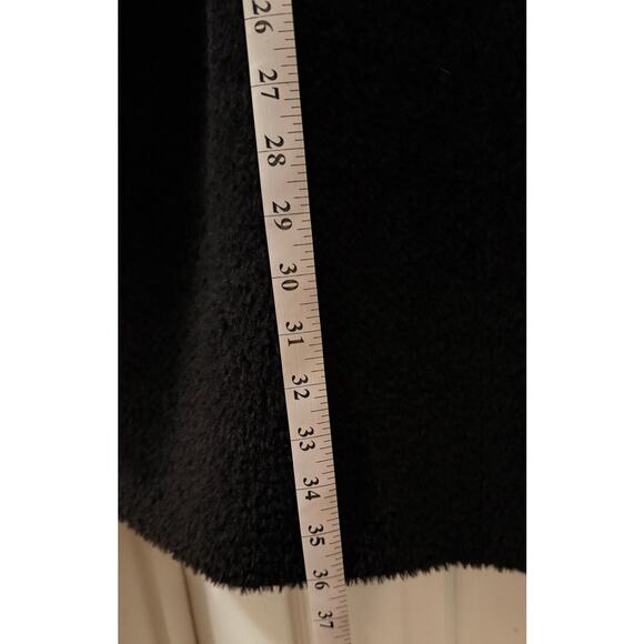 Max Mara Studio Boucle Coat Wool Alpaca Women L Large Funnel Neck - Picture 7 of 10